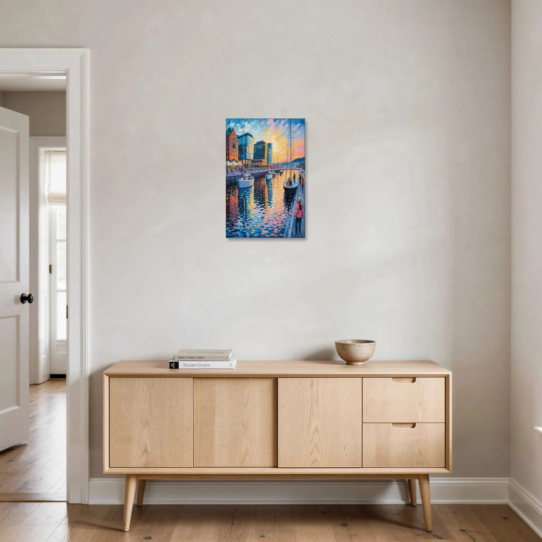 Aker Brygge Vibes - Canvas Wall Art - Coffee Table - 16x24