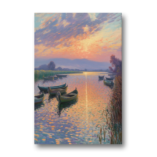 Albufera Sunset - Canvas Wall Art - Front