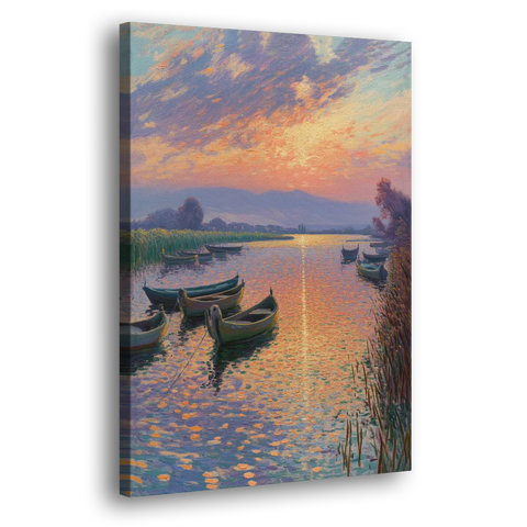 Albufera Sunset - Canvas Wall Art