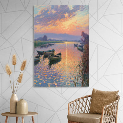 Albufera Sunset Living Room - Canvas Wall Art