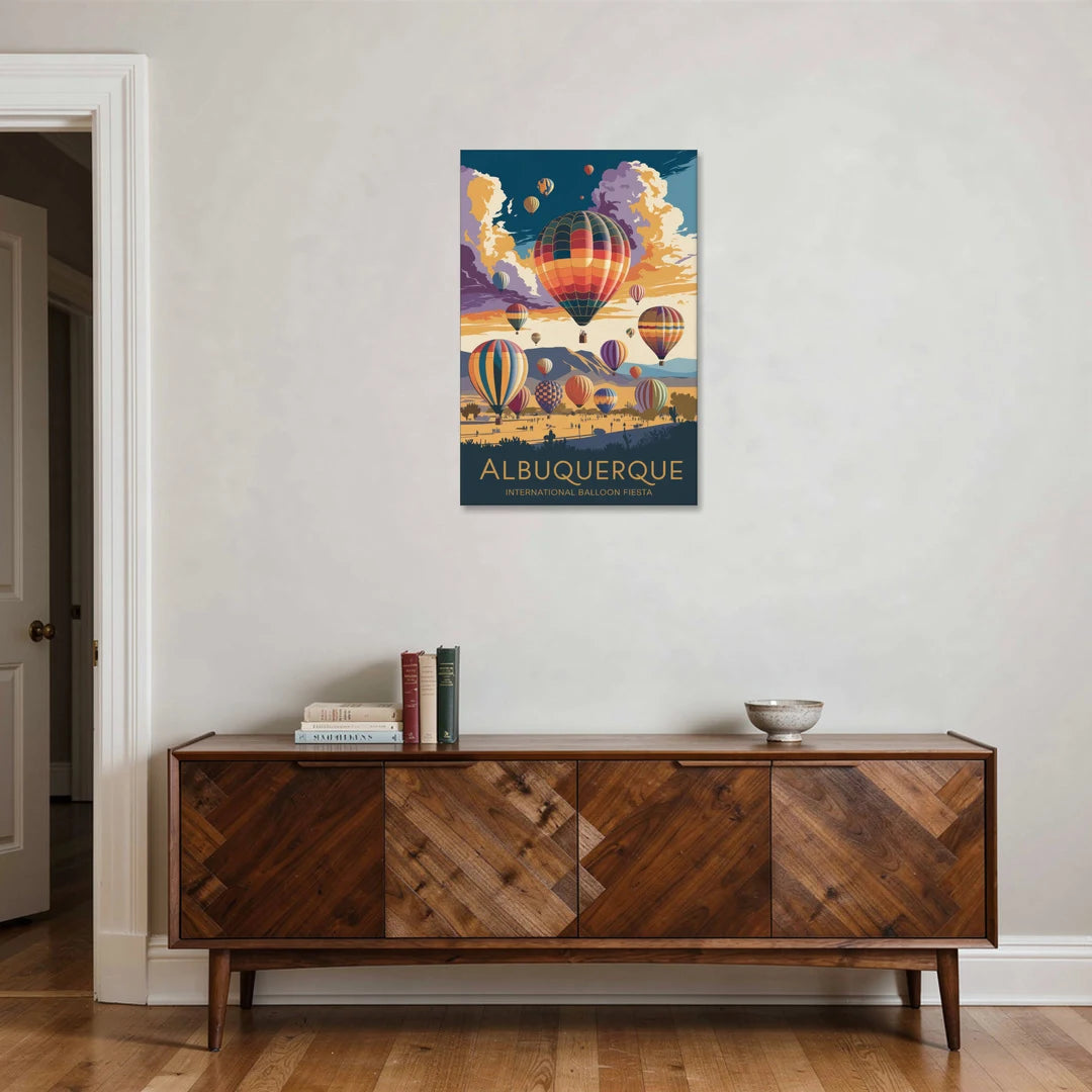 Albuquerque Balloon Fiesta - Canvas Wall Art - Coffee Table - 24x36