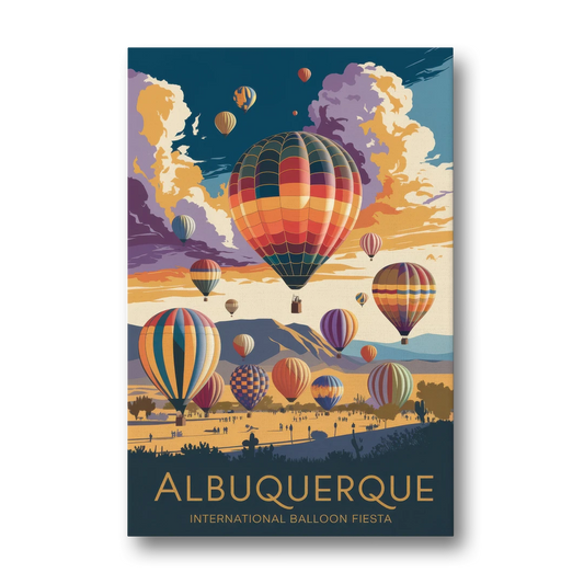 Albuquerque Balloon Fiesta - Canvas Wall Art - Front