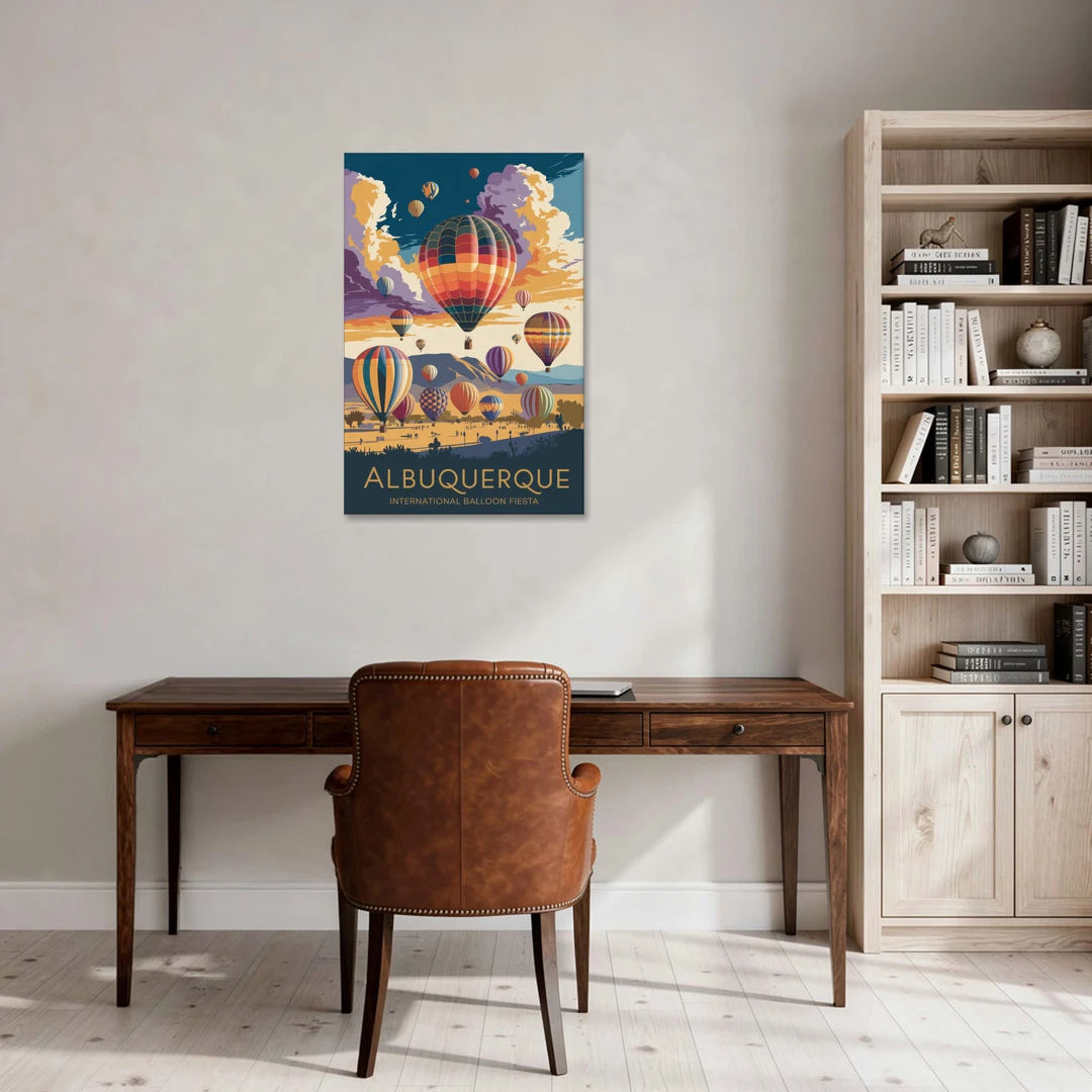 Albuquerque Balloon Fiesta - Canvas Wall Art - Office - 24x36