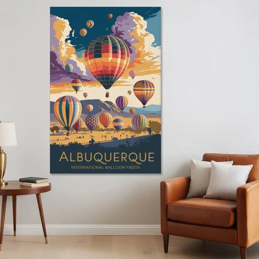 Albuquerque Balloon Fiesta - Canvas Wall Art - Sofa - 40x60
