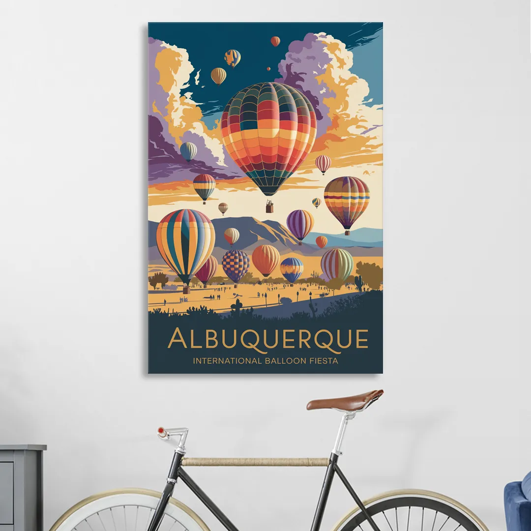 Albuquerque Balloon Fiesta Living Room - Canvas Wall Art
