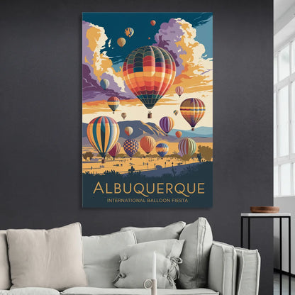 Albuquerque Balloon Fiesta Sitting Room - Canvas Wall Art