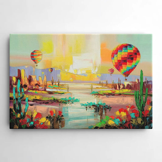 Albuquerque Hot Air Balloons - Canvas Wall Art