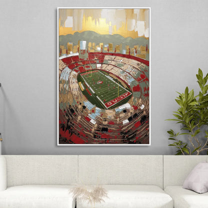 Albuquerque Lobo Pride Sitting Room - White Canvas Wall Art