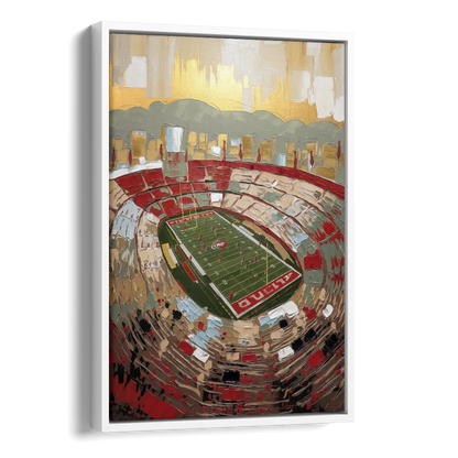 Albuquerque Lobo Pride Side - White Canvas Wall Art