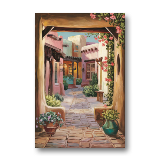 Albuquerque Old Town Charm - Canvas Wall Art - Front