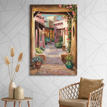 Albuquerque Old Town Charm Sitting Room - Canvas Wall Art
