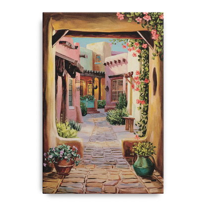 Albuquerque Old Town Charm Front - Canvas Wall Art