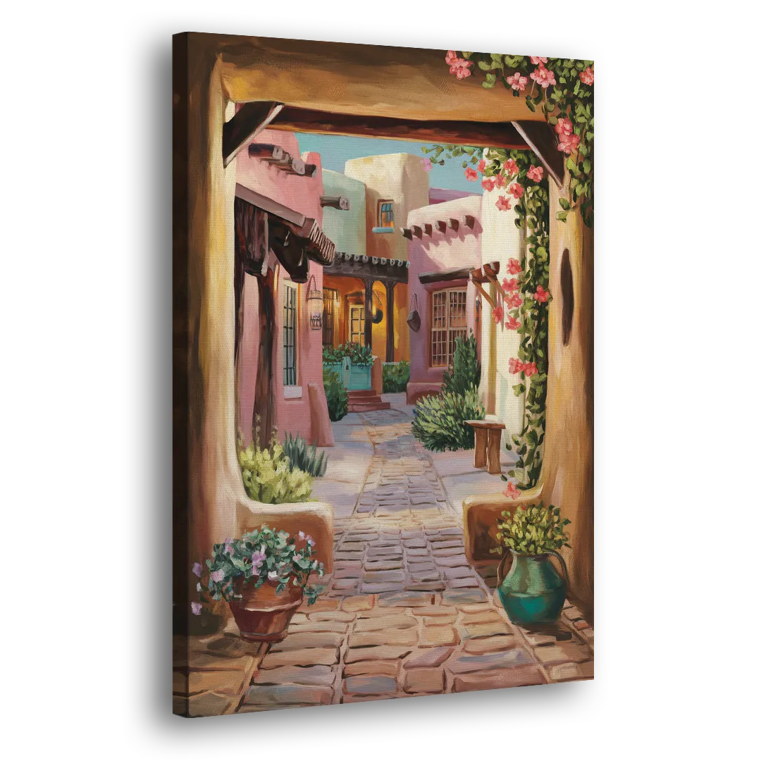 Albuquerque Old Town Charm Side - Canvas Wall Art