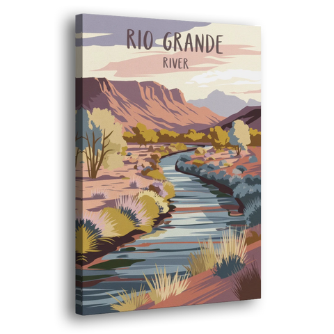 Albuquerque Rio Grande Views - Canvas Wall Art - Side