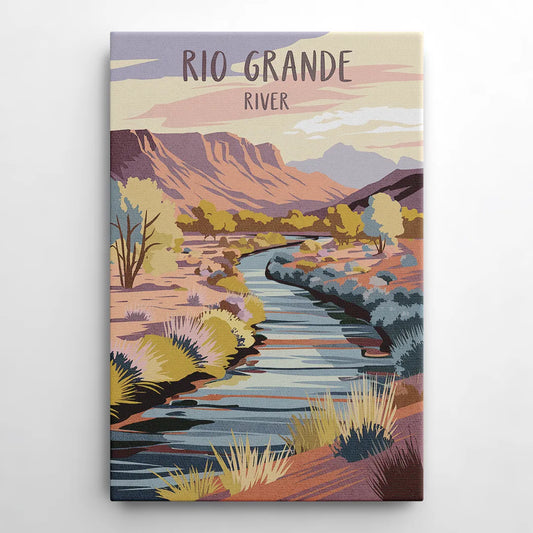 Albuquerque Rio Grande Views - Canvas Wall Art