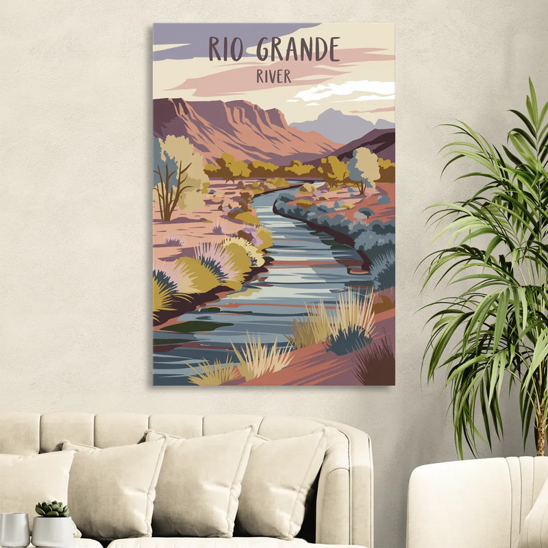 Albuquerque Rio Grande Views Sitting Room - Canvas Wall Art
