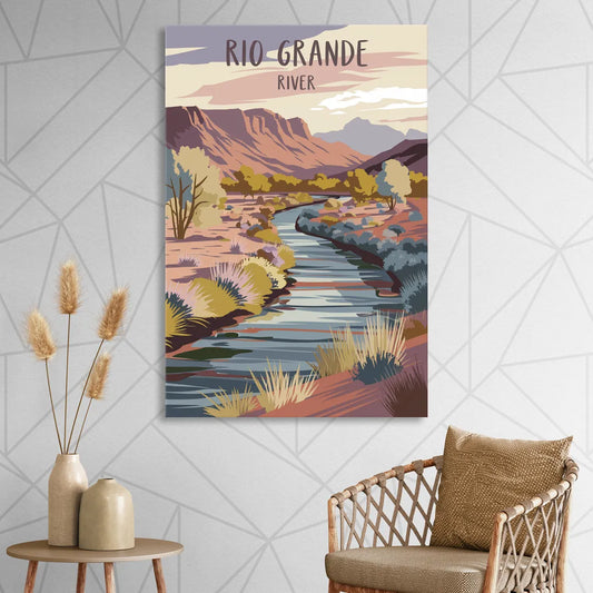 Albuquerque Rio Grande Views Living Room - Canvas Wall Art