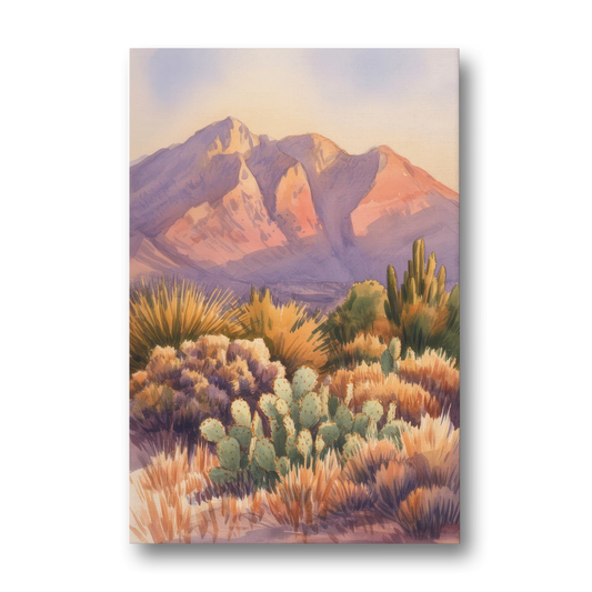 Albuquerque Sandia Mountains - Canvas Wall Art - Front