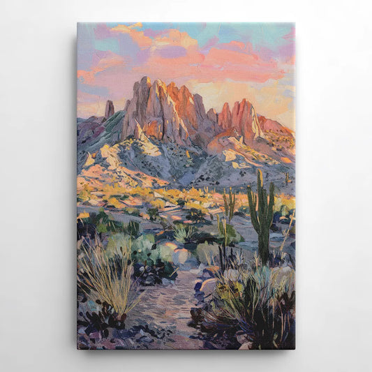 Albuquerque Sandia Mountains - Canvas Wall Art