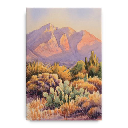Albuquerque Sandia Mountains Front - Canvas Wall Art