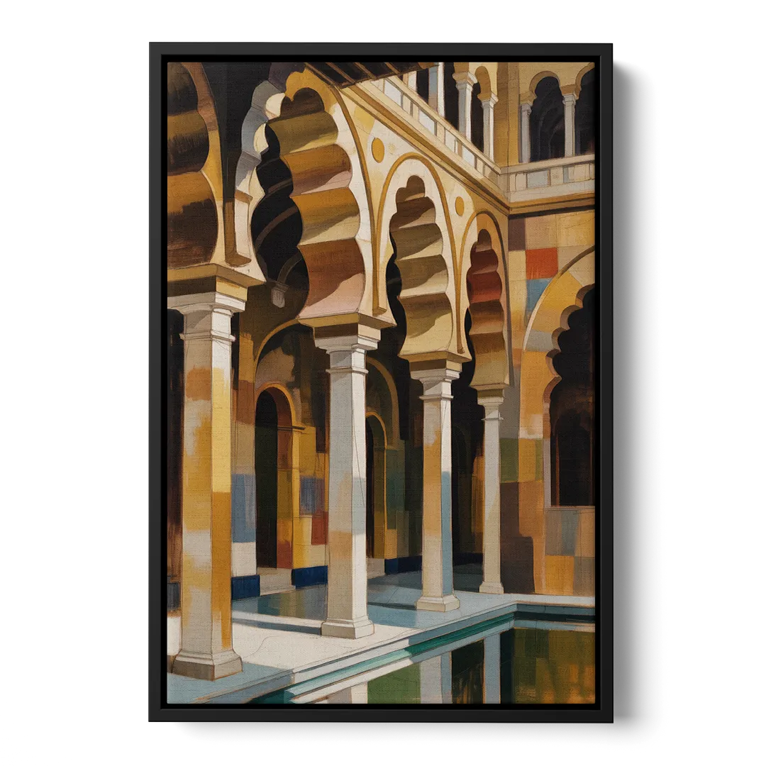 Alcazar Allure Front - Black Canvas Wall Art