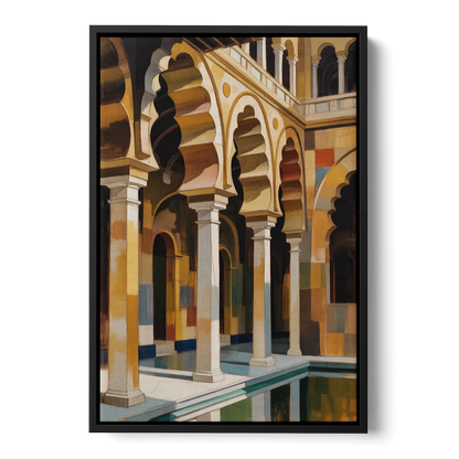 Alcazar Allure Front - Black Canvas Wall Art