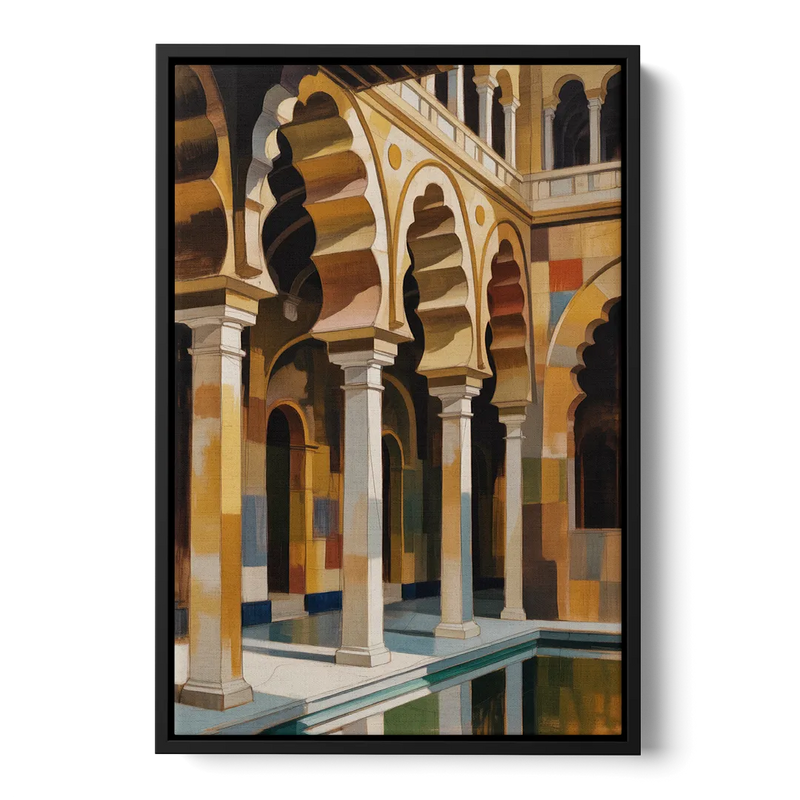 Alcazar Allure Front - Black Canvas Wall Art