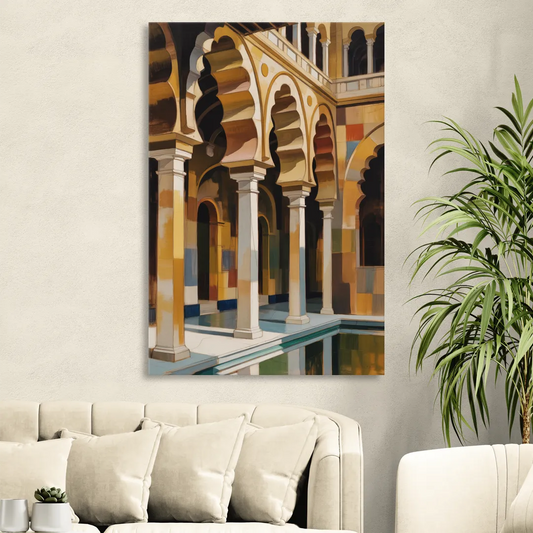 Alcazar Allure Living Room - Canvas Wall Art