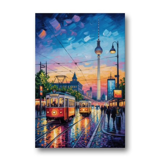 Alexanderplatz Vibes - Canvas Wall Art - Front