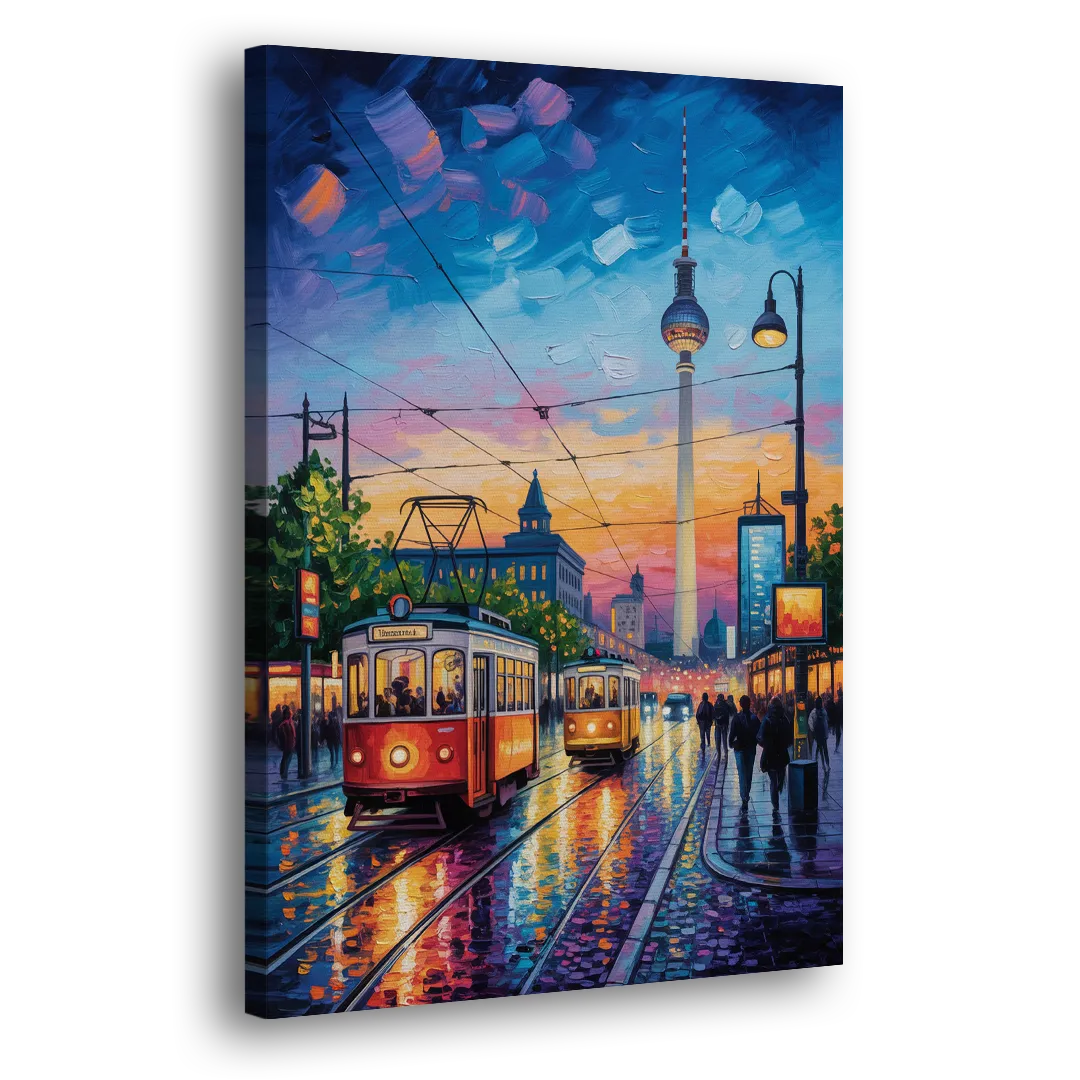 Alexanderplatz Vibes Side - Canvas Wall Art