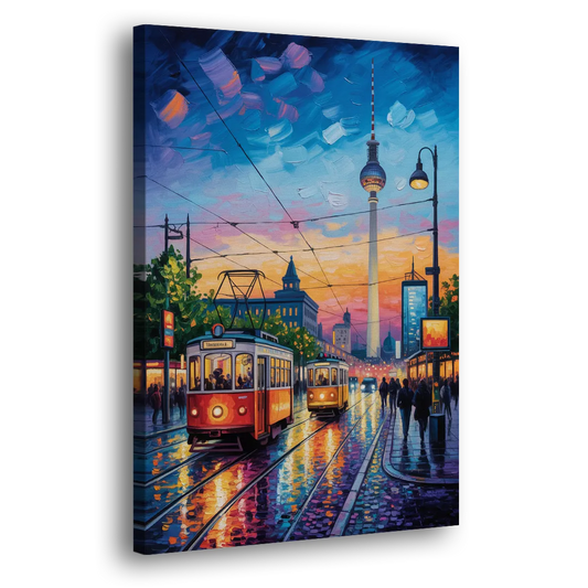 Alexanderplatz Vibes Side - Canvas Wall Art