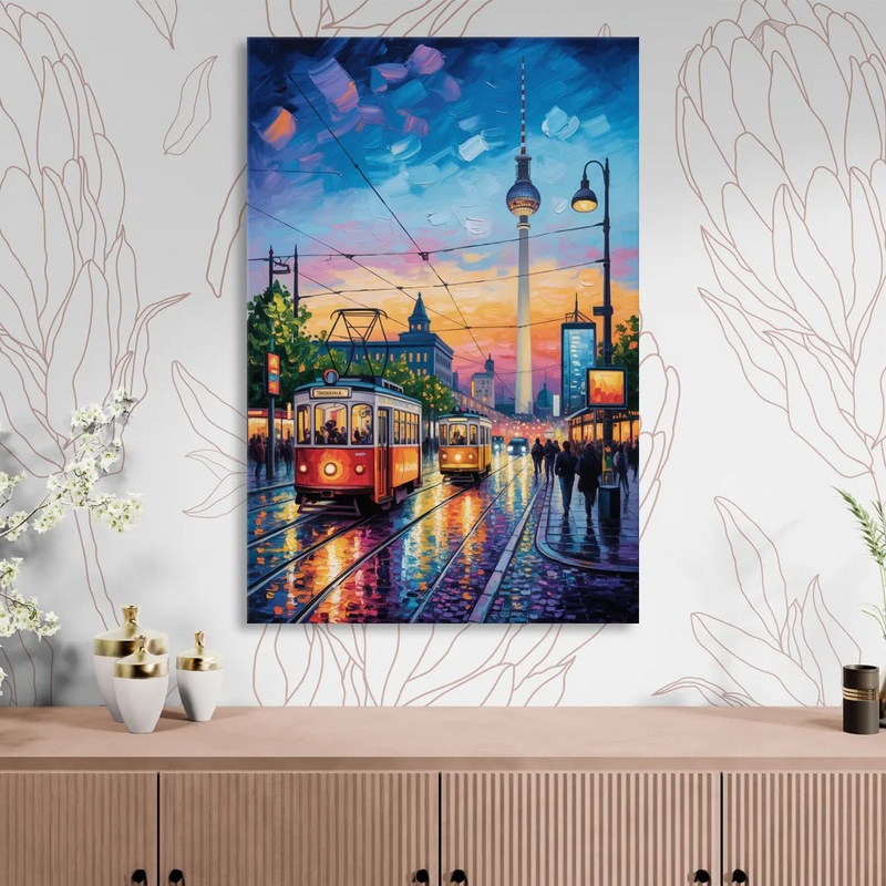 Alexanderplatz Vibes Living Room - Canvas Wall Art