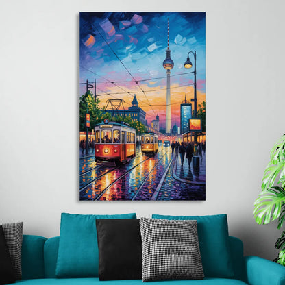 Alexanderplatz Vibes Sitting Room - Canvas Wall Art