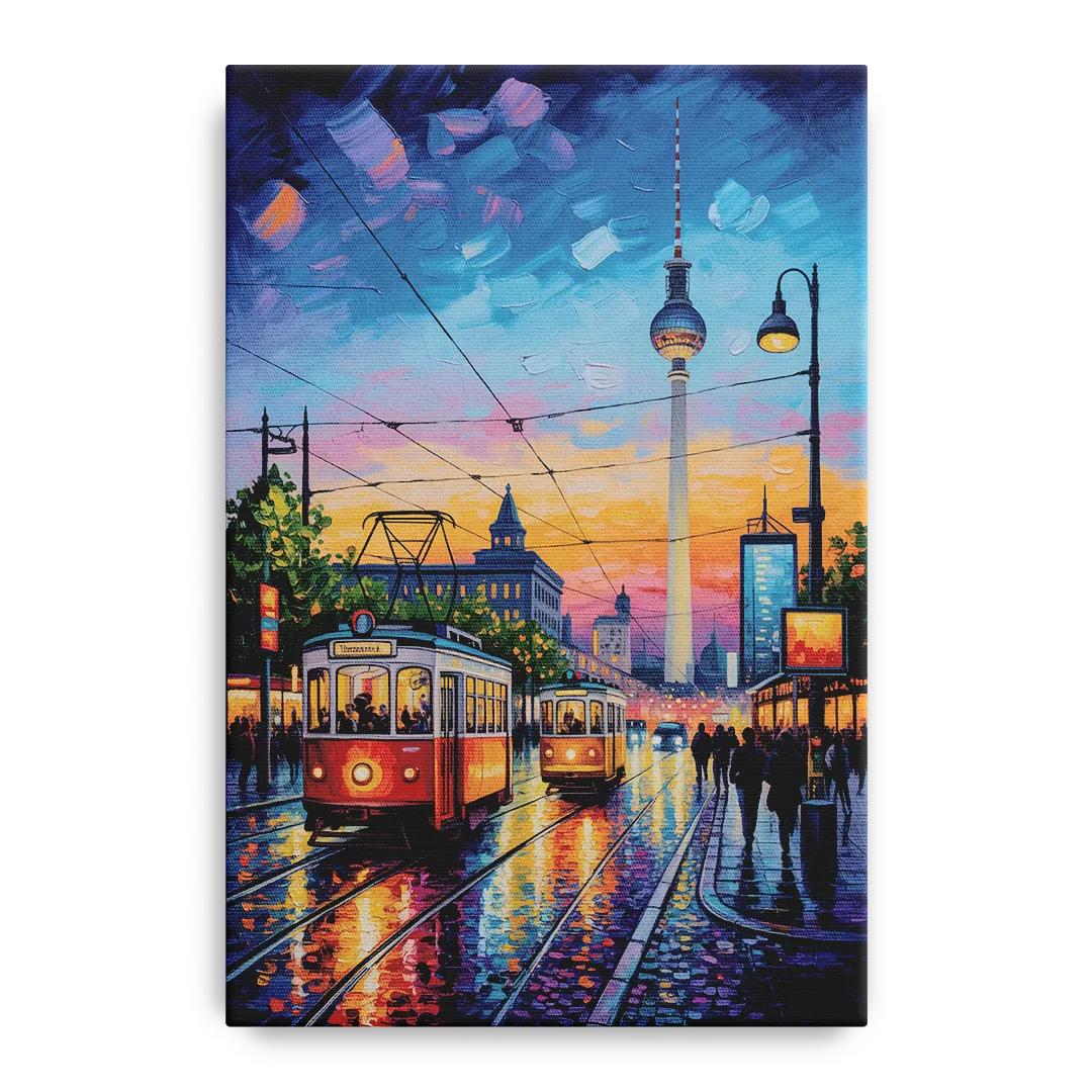 Alexanderplatz Vibes Front - Canvas Wall Art