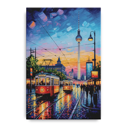 Alexanderplatz Vibes Front - Canvas Wall Art