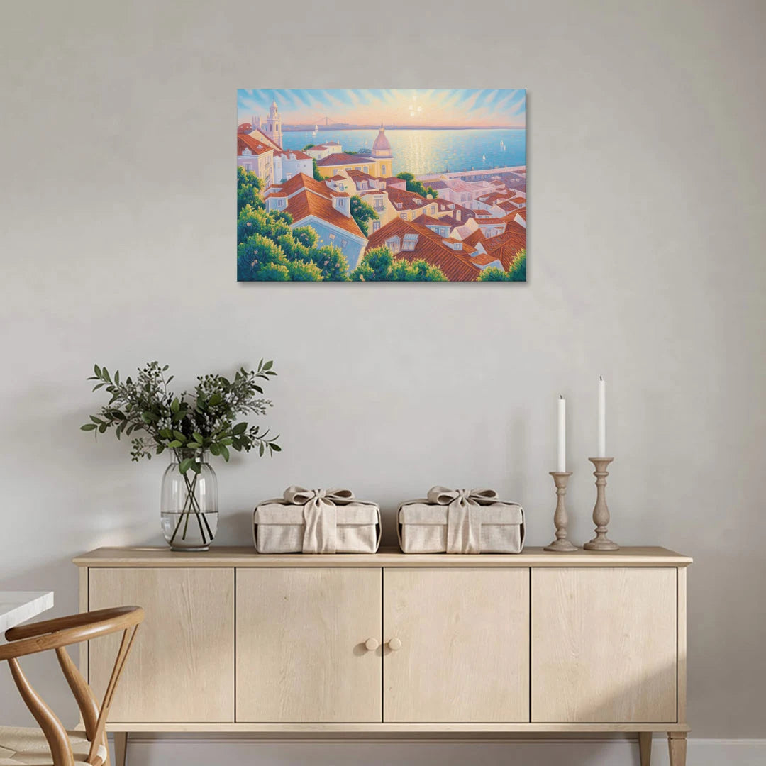 Alfama Charm - Canvas Wall Art - Coffee Table - 36x24