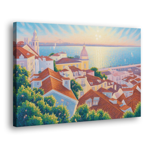 Alfama Charm - Canvas Wall Art - Side
