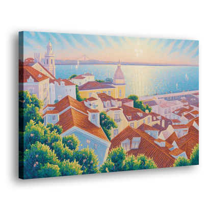 Alfama Charm Side - Canvas Wall Art