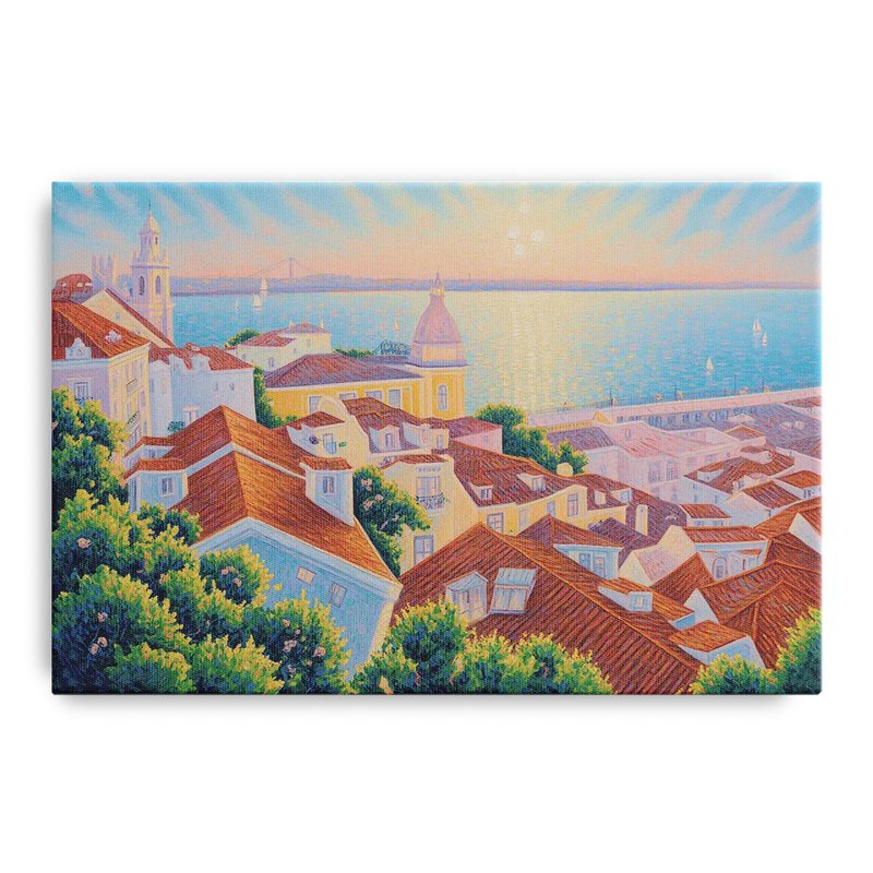 Alfama Charm Front - Canvas Wall Art
