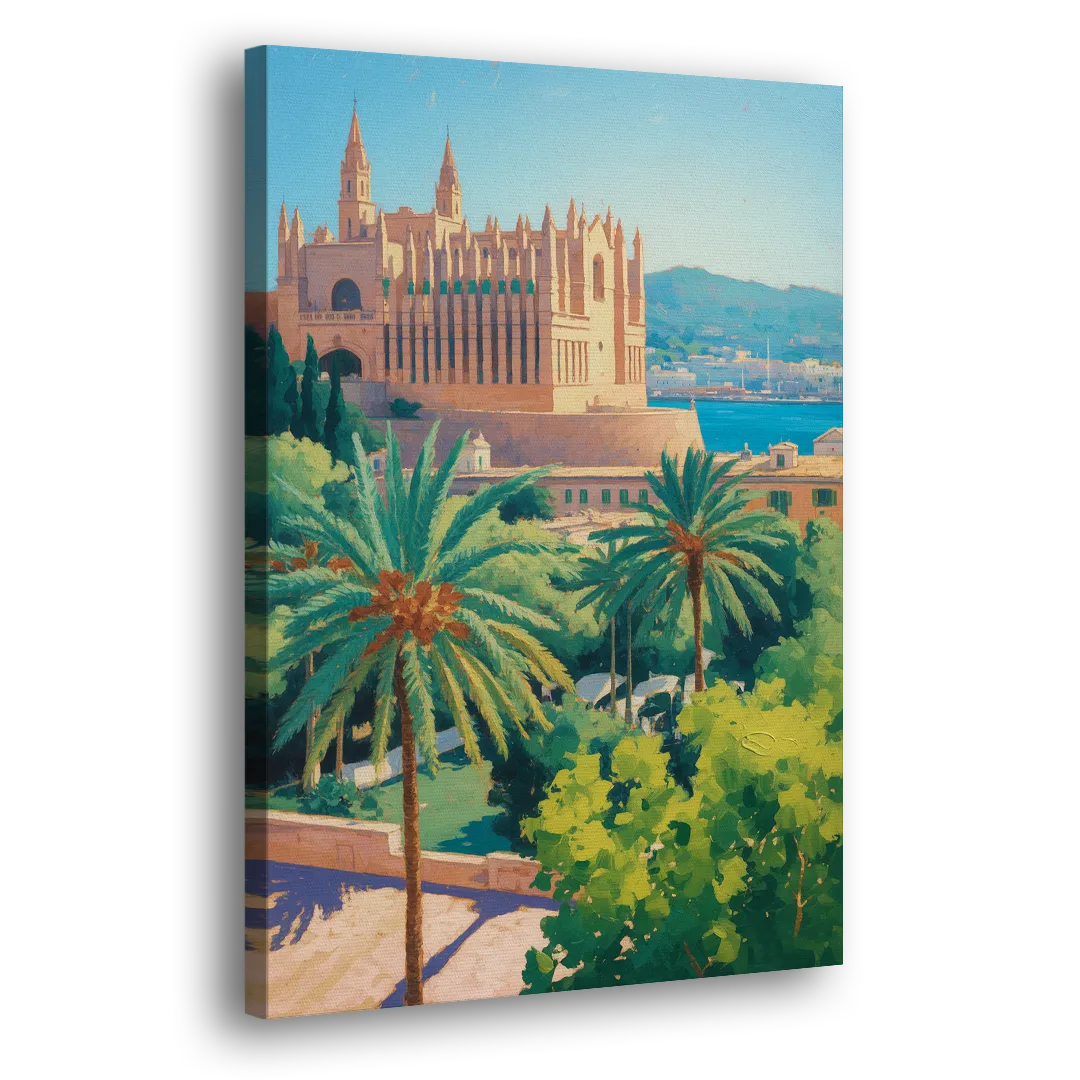 Almudaina Palace View Side - Canvas Wall Art