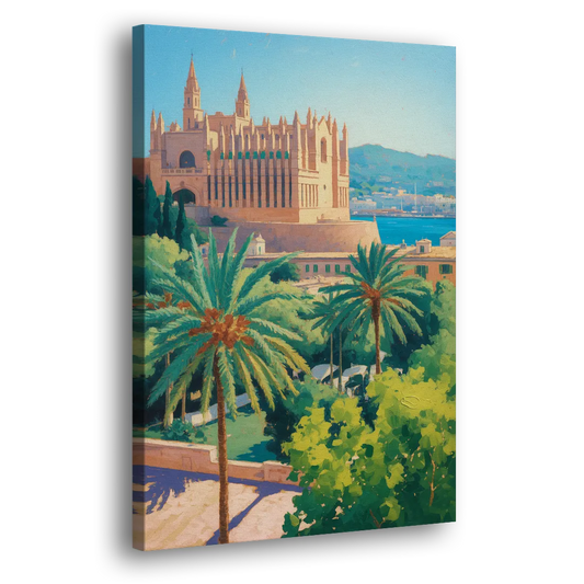 Almudaina Palace View Side - Canvas Wall Art