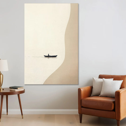 Alone with the Water - Canvas Wall Art - Sofa - 40x60