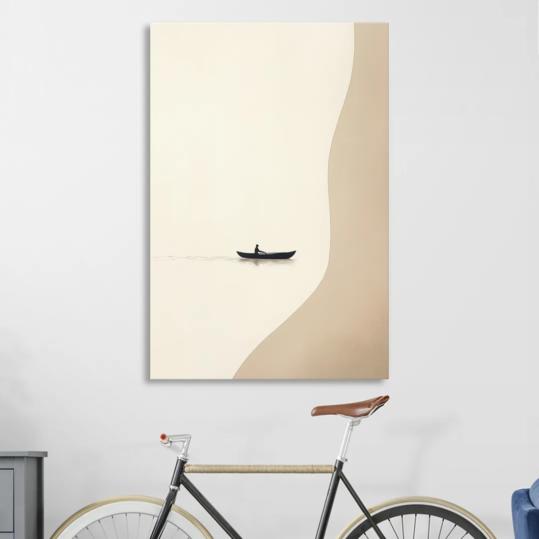 Alone with the Water Living Room - Canvas Wall Art