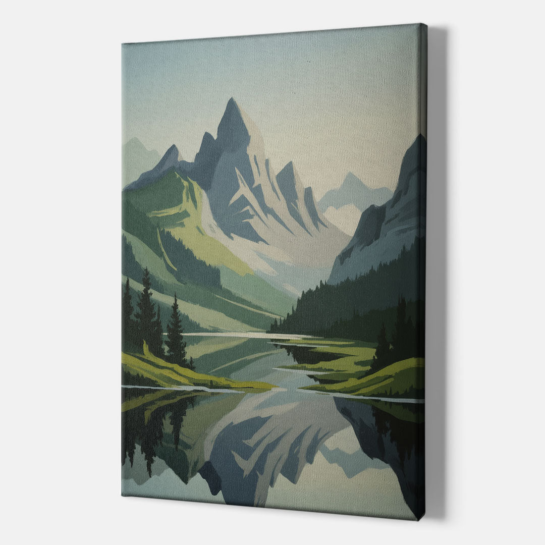 Alpine Adventure - Canvas Print Art Sides