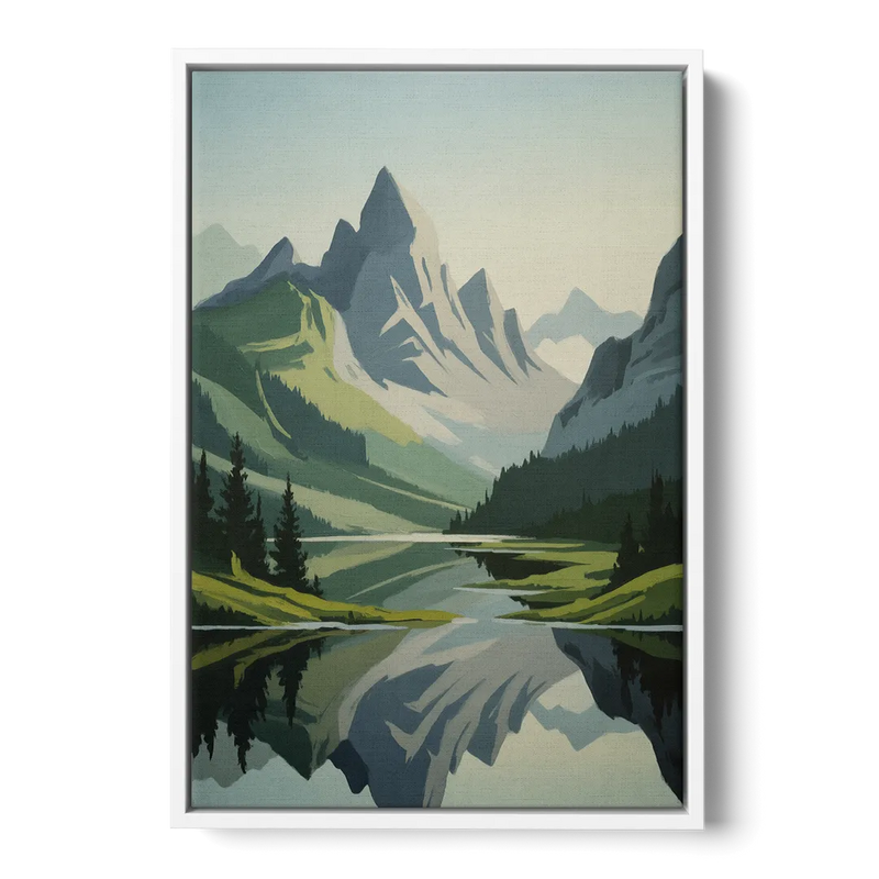 Alpine Adventure Front - White Canvas Wall Art