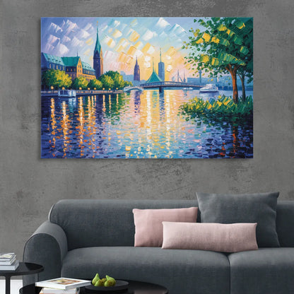 Alster Serenity Living Room - Canvas Wall Art