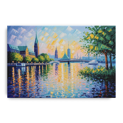 Alster Serenity Front - Canvas Wall Art