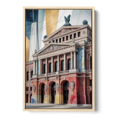 Alte Oper Majesty - Oak Framed Canvas Wall Art - Front