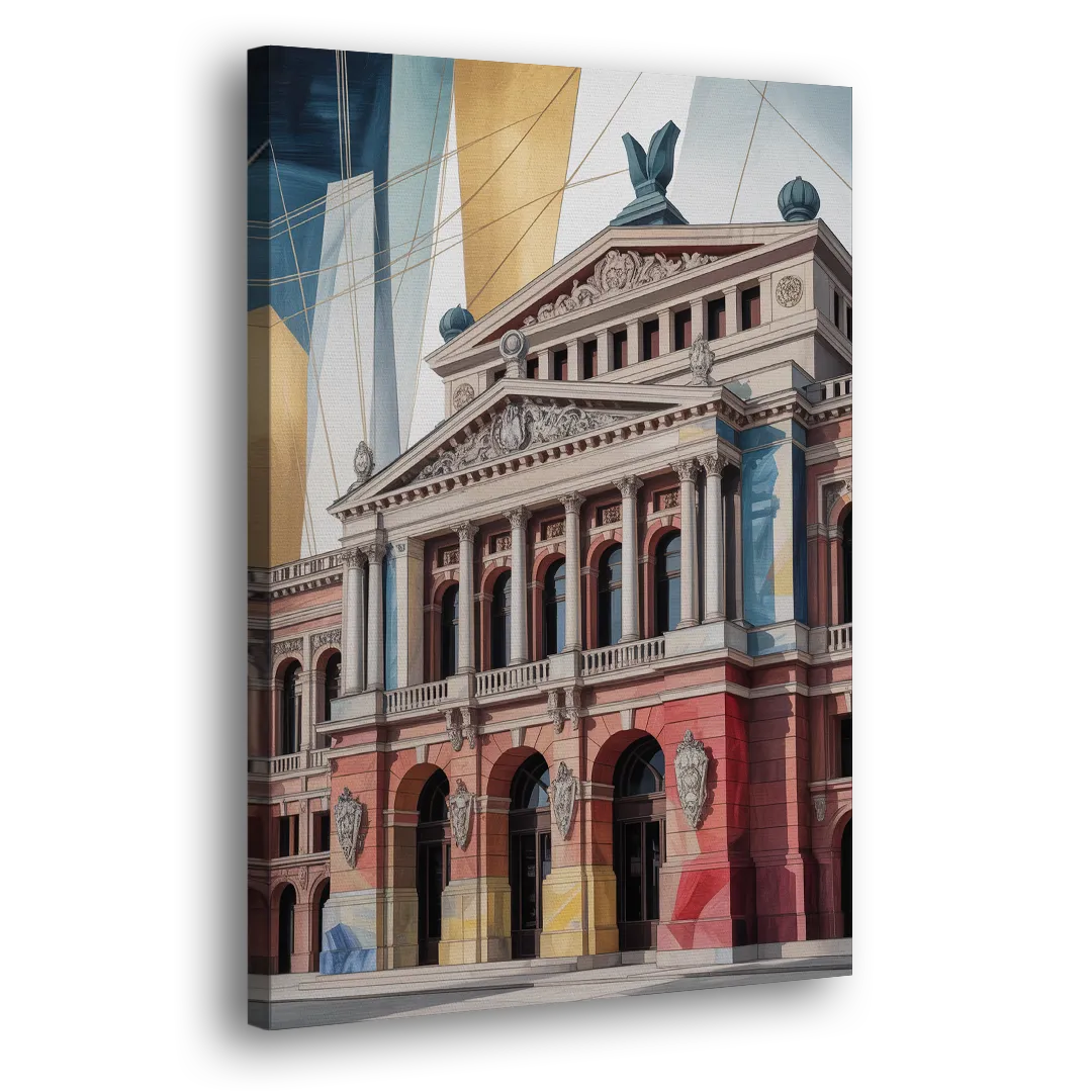 Alte Oper Majesty Side - Canvas Wall Art