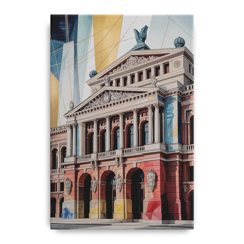 Alte Oper Majesty Front - Canvas Wall Art